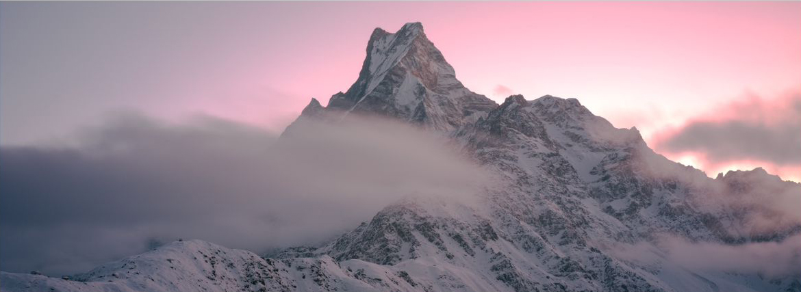 Pink Sunset over Mardi Himal Peak